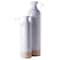 Uniquewise Cylinder Shaped Tall Spun Bamboo Floor Vase Glossy White Lacquer and Natural Bamboo Finish, PK 2 QI003455WN.2 - alternate 3
